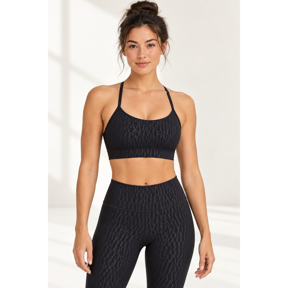 Lululemon Flow Y Nulu Bra *Light Support, A–C Cups
Segment Emboss Black